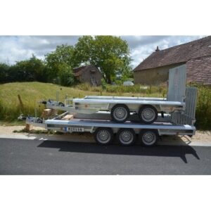 Vlemmix Porte-engin 400 x 180 PTAC 3500 kg 3 essieux 3x1500 kg