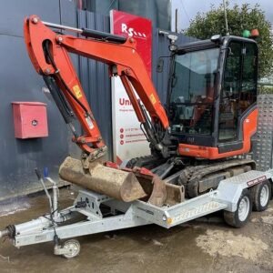 KUBOTA KX027-4  + Remorque 3,5t + 3 GODETS