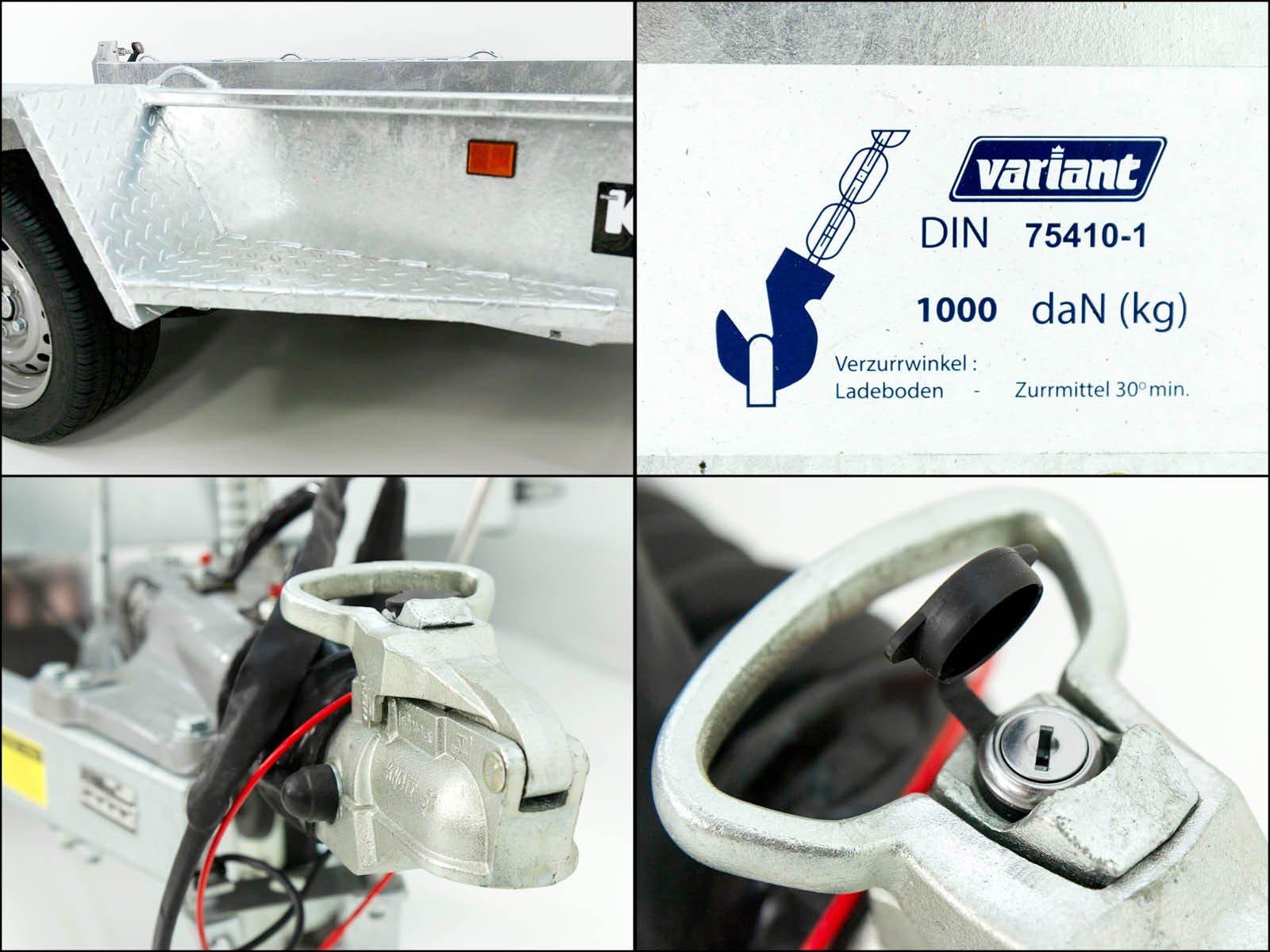 Remorque porte-engins de chantier Variant Maxi Load 161×305 3,5 t | Rampes simples - Neuve – Image 4